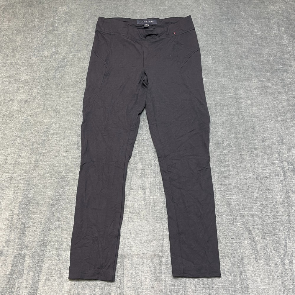 Tommy Hilfiger Leggings Womens XS Navy Blue High Waisted Running Straight Leg